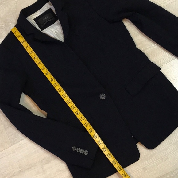 J.Crew dark navy wool one button Regent blazer jacket - Picture 9 of 11